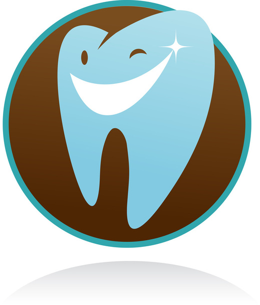 ícone vetor clínica dental - dente sorriso
 - Vetor, Imagem
