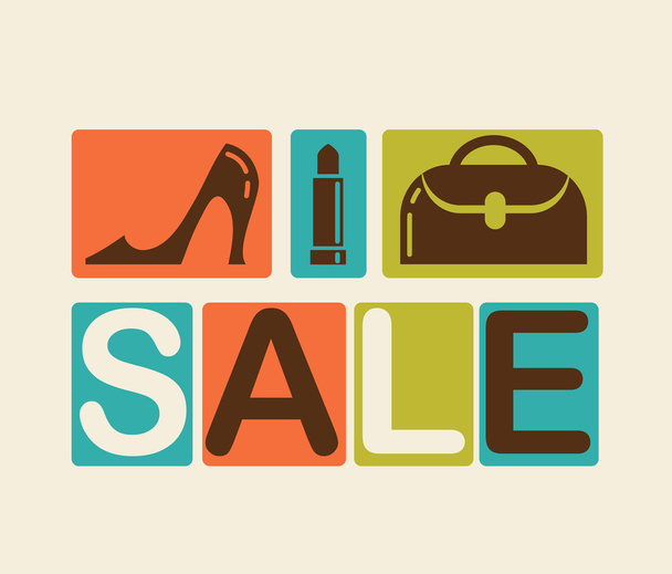Sale and shopping background - Vector, Image