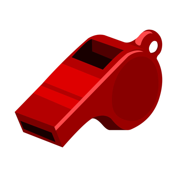 Whistle icon cartoon. Single sport icon from the big fitness, healthy, workout set. - Vektor, obrázek