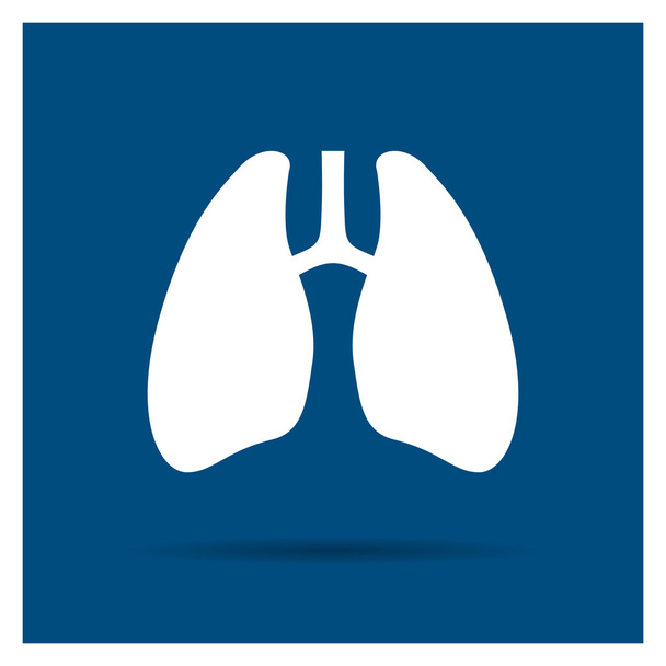 Vector Abstract Lungs Icon - Vector, Image
