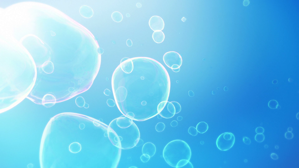 Soap Bubbles Background (Loop). Soap Bubbles floating on the wind in seamless loop. - Footage, Video