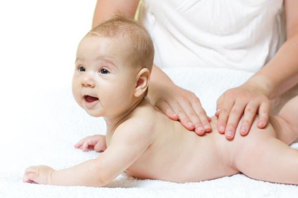 Baby massage - Foto, afbeelding