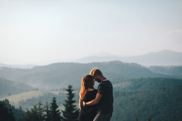 Photo of a couple in the mountains - Photo, image