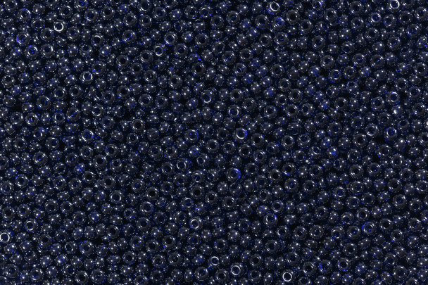 Perles de couleur bleu foncé
. - Photo, image