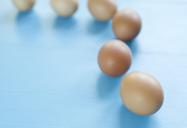 Varios huevos aislados
 - Foto, Imagen