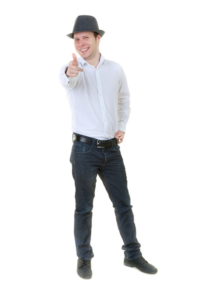 Casual Male is impressive on a white background - Foto, Imagem