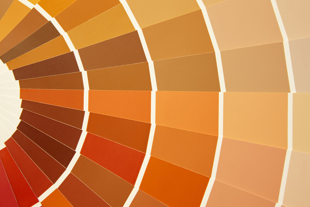 Paleta de colores en tonos cálidos. Amarillo naranja marrón
 - Foto, Imagen