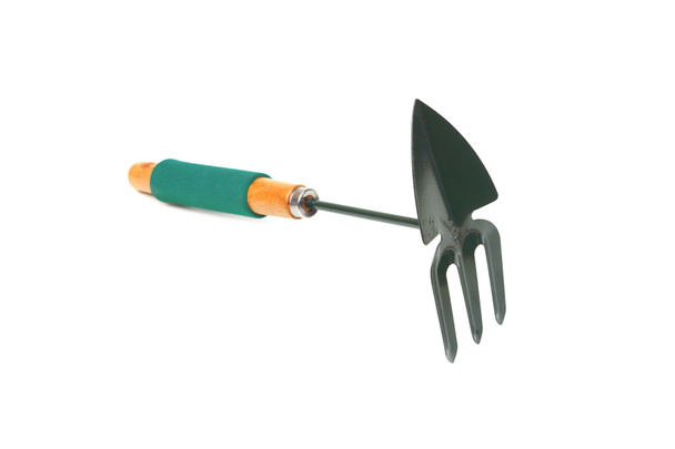 Інструмент для садівництва лопата і виделка
 - Фото, зображення