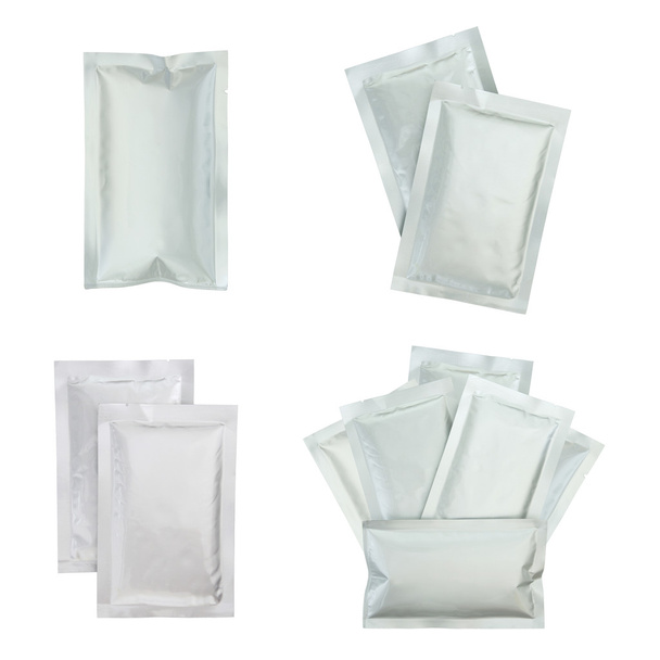 Набір пластикової упаковки ізольовано на білому
 - Фото, зображення