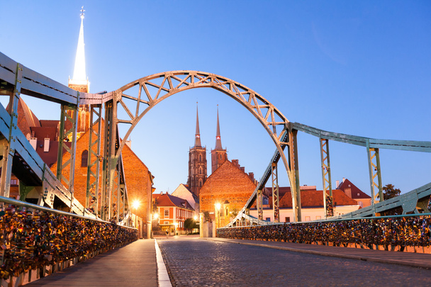 Maamerkki silta tum saari Wroclaw
 - Valokuva, kuva
