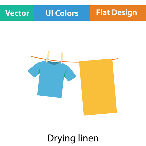 Icono de lino secado
 - Vector, Imagen