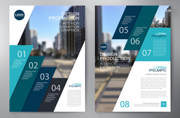 Business Broschüre Flyer Design Vorlage a4. - Vektor, Bild