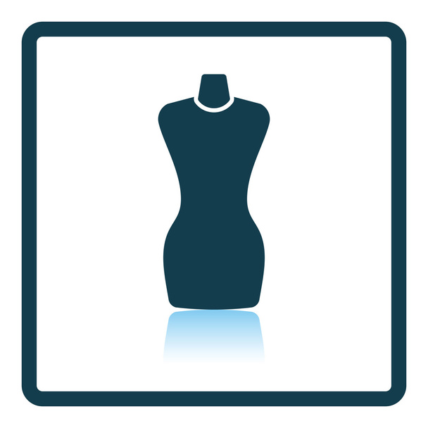 Tailor mannequin icon - Vector, Image