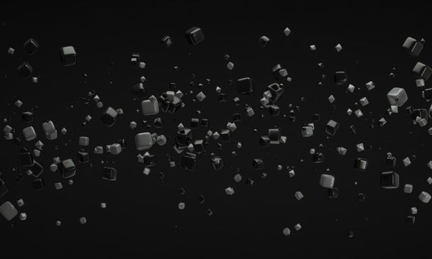 abstract black modern technology background 3d rendering - Fotó, kép