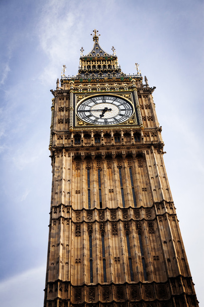 Μπιγκ Μπεν κατά μπλε ουρανό, Λονδίνο, Ηνωμένο Βασίλειο - Φωτογραφία, εικόνα