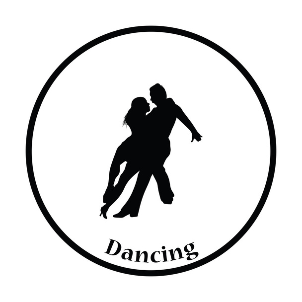 Икона танцевальной пары
 - Вектор,изображение