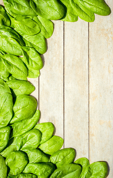 spinach salad background - Foto, afbeelding