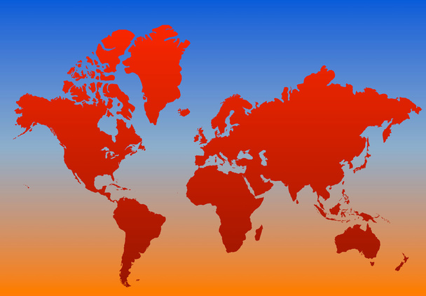 Kaart van 3D-aarde met kleuren en verschillende achtergronden - Foto, afbeelding