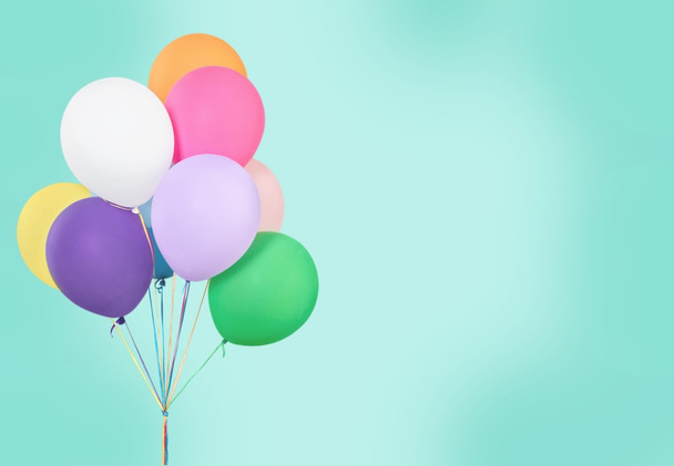  bunch of colorful balloons - Foto, Imagen
