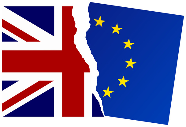 United Kingdom exit from the European Union - Vector, Image