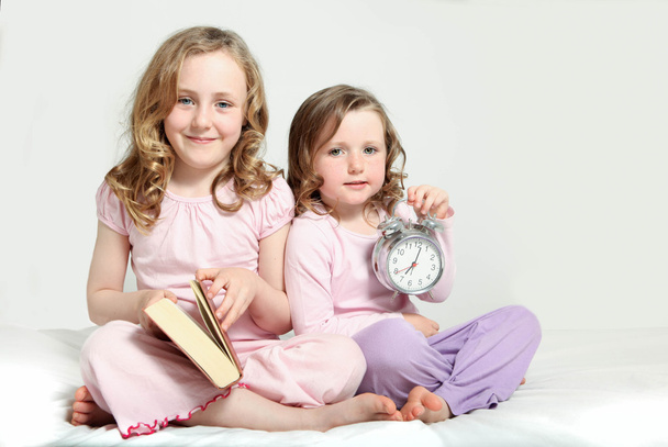kids bedtime routine, story book.  - Fotó, kép