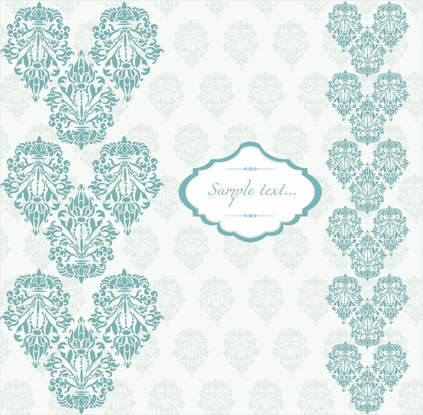 Vector Damask Classic ornament pattern background - Vector, Image