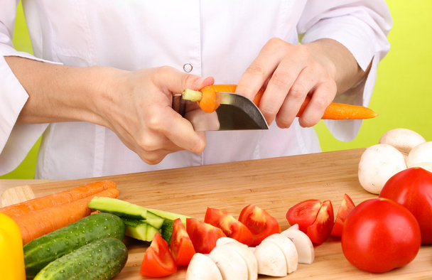 Chopping food ingredients - Foto, Imagem