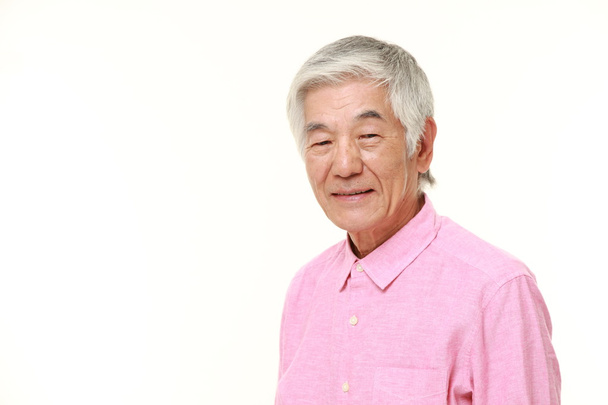 senior Japanese man in good mood - Photo, Image