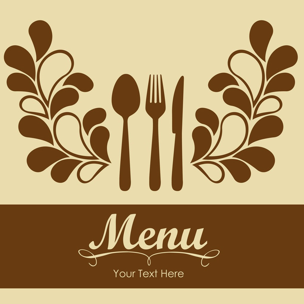 elegante kaart voor restaurant menu - Vector, afbeelding