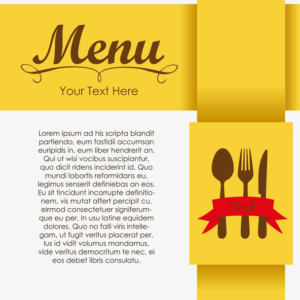 Elegancka karta menu restauracji - Wektor, obraz