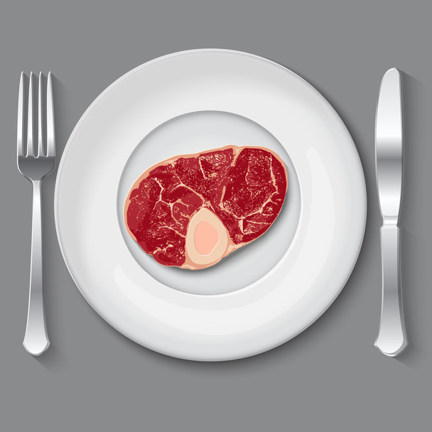Διάνυσμα φρέσκο κρέας - Διάνυσμα, εικόνα