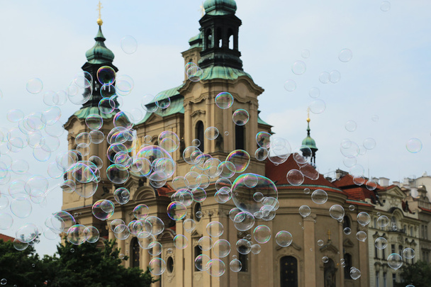 Blowing soap bubbles - Фото, изображение