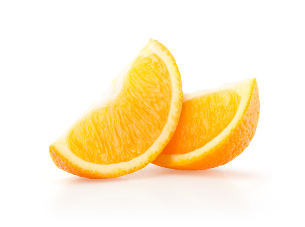 Dos rebanadas de naranja
 - Foto, imagen