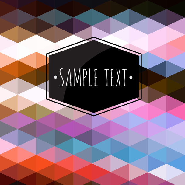Colorful geometric background - Vector, imagen
