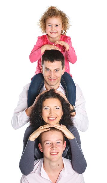 Portrait of happy family - Фото, зображення
