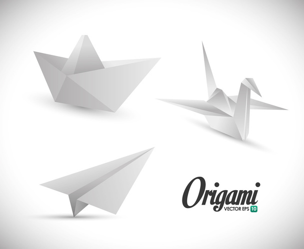Origami design illustration - Vector, Image