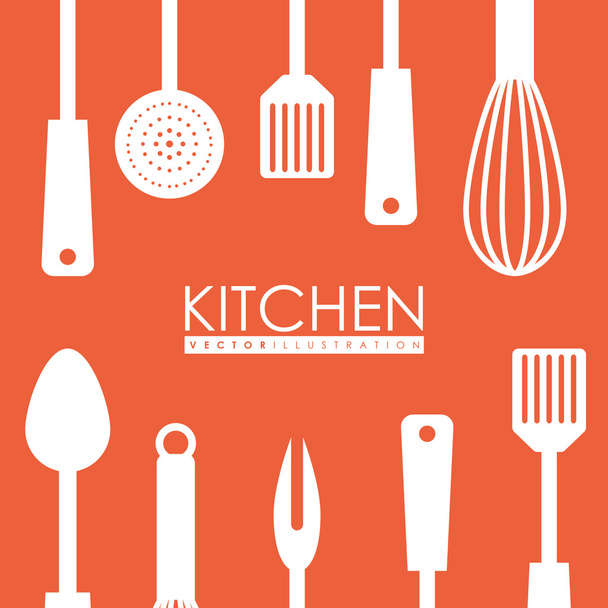 Home kitchen design. - Vector, Image