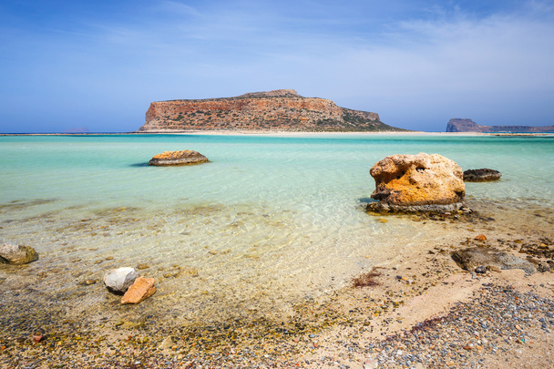 View of the beautiful beach in  Balos Lagoon, Crete - Photo, Image