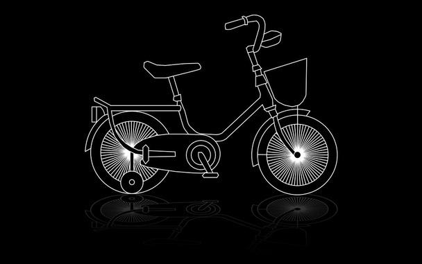 Children's bicycle sign  - Vektor, obrázek