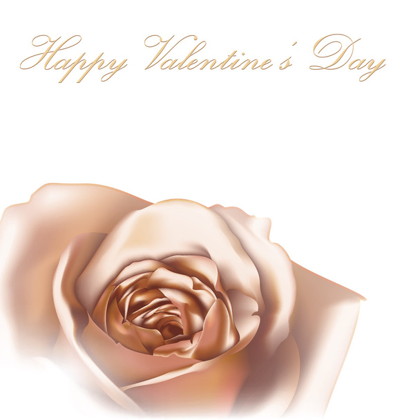 Golden rose greeting card  - Vector, Image