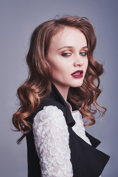 makeup and hair model - Foto, Imagem