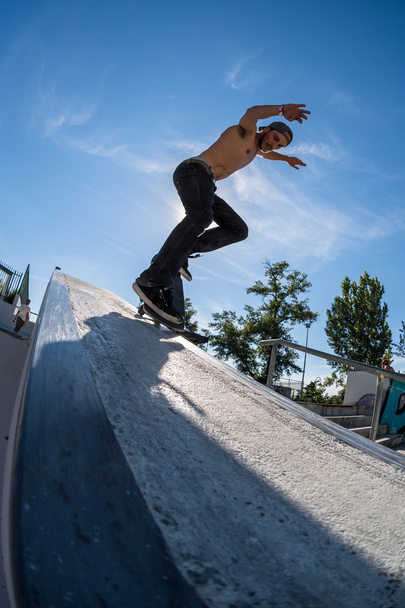 Cesar Afonso during the DC Skate Challenge - Foto, afbeelding