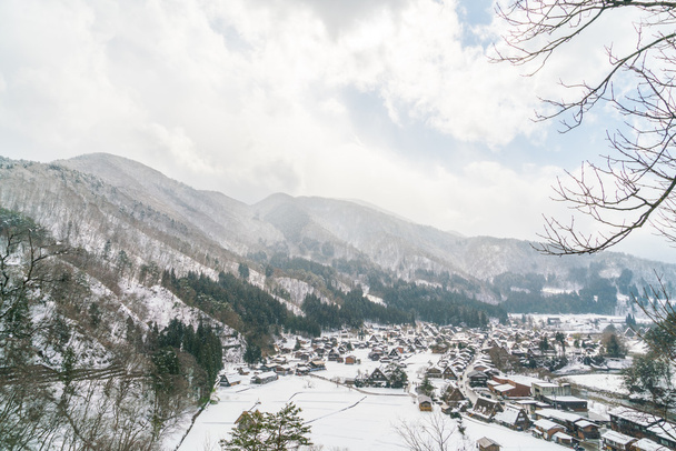 Winter Of Shirakawago with snow falling , Japan - Valokuva, kuva