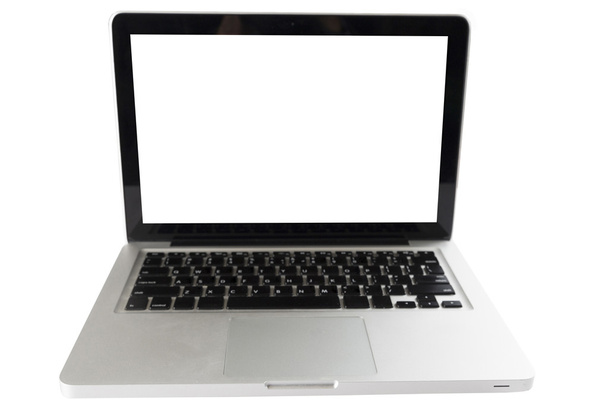 laptop computer on white background - Photo, Image