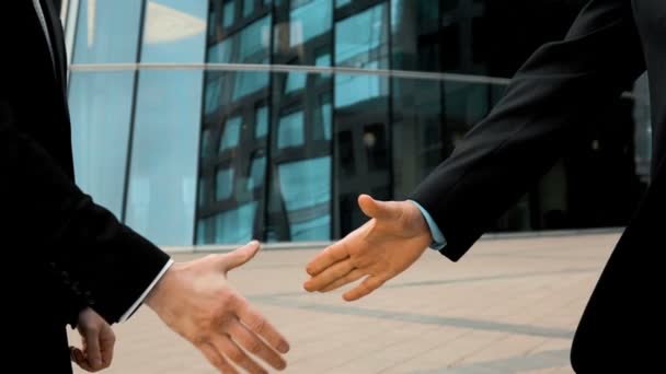 Two business partner shake hands - Footage, Video