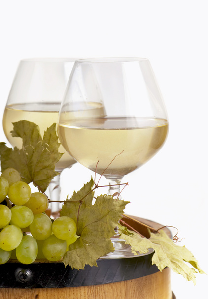 Glass wine on a white background - Valokuva, kuva