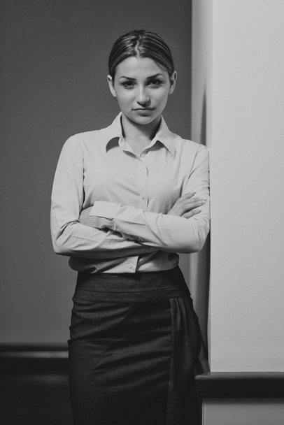 Business Woman Portrait - Crossed Arms - Foto, Imagem