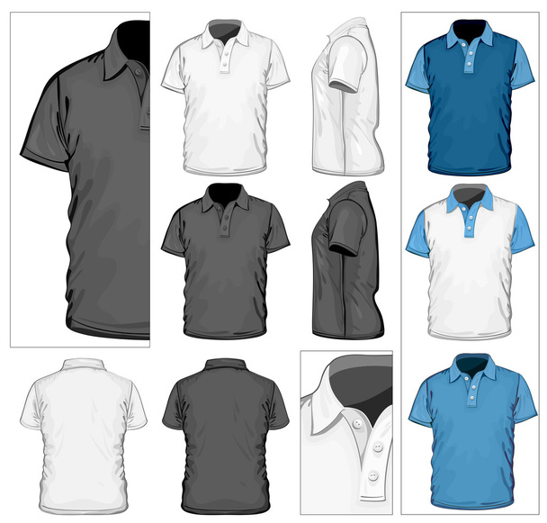 Polo-shirt design template - Vektor, kép