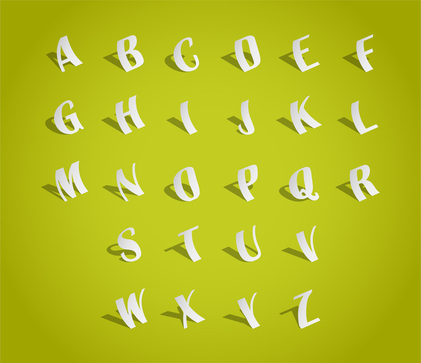 Ábécé betűtípus - Vektor, kép