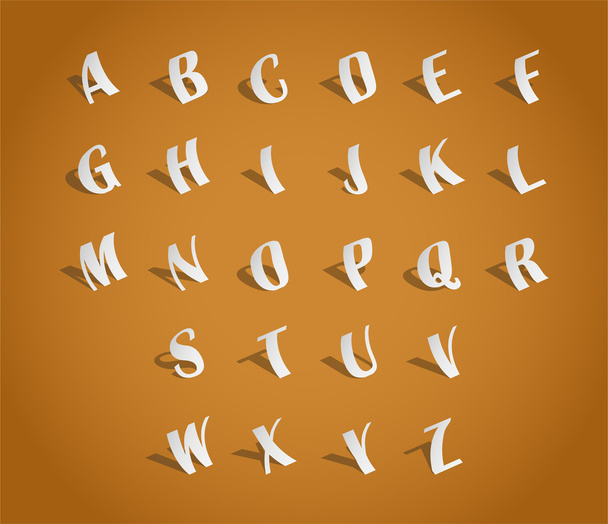 Alphabet font - Vector, Image